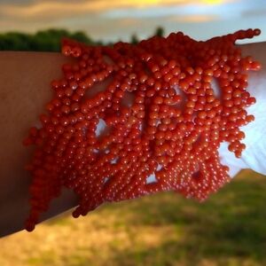Vibrant Beaded Cuff Bracelet